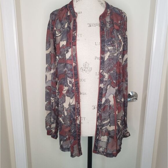 Vintage Anthropologie TieDye Blouse - Picture 6 of 10